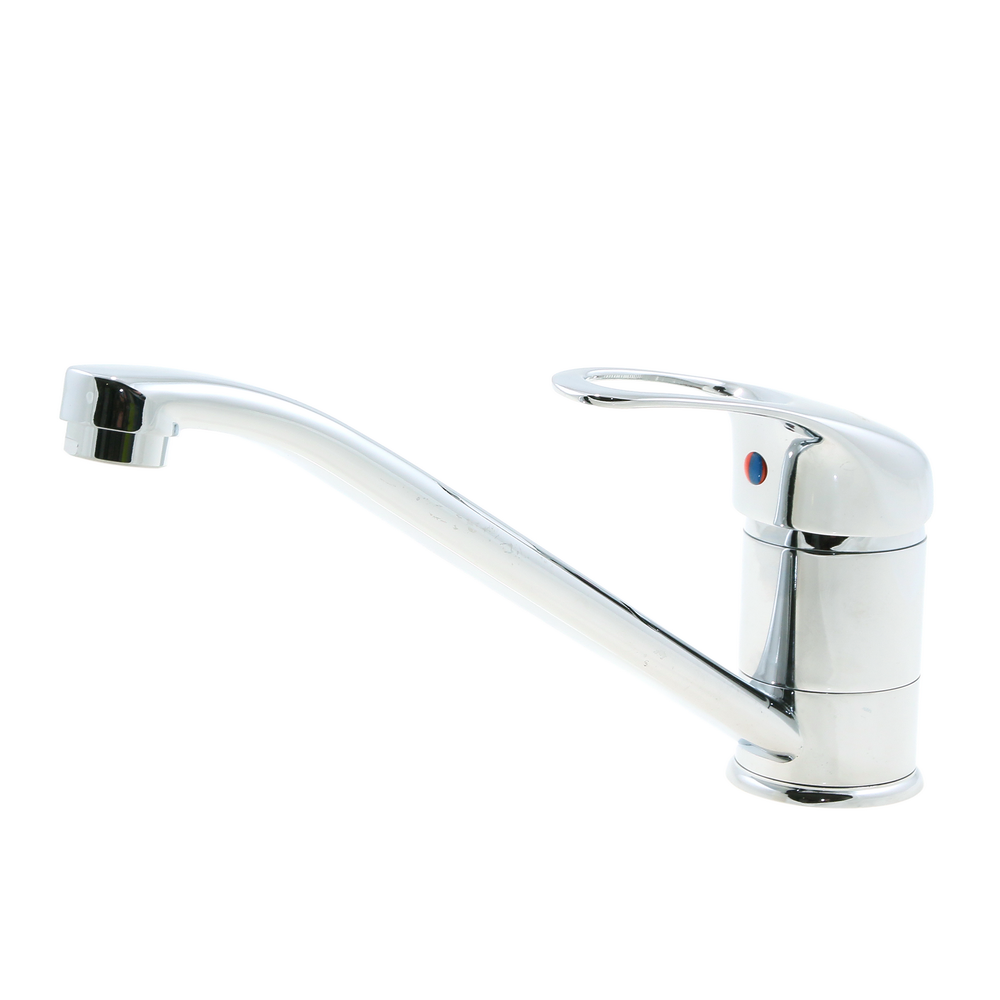 Baterie de bucatarie Pyramis Accel monocomanda, argintiu, cromat, 230 x 150 mm