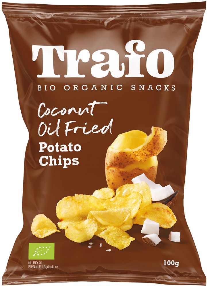 Oferte la Chipsuri bio putin sarate, prajite in ulei de cocos, 100g Trafo