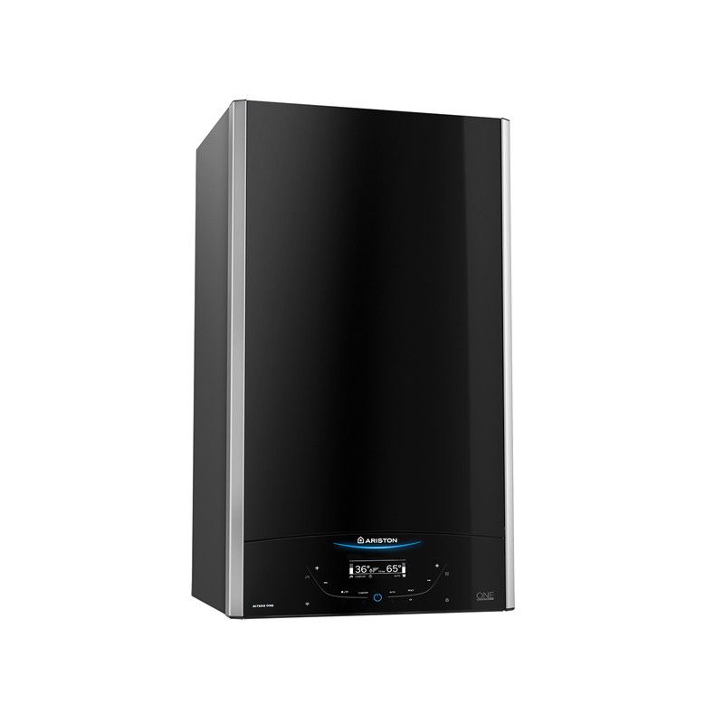 Centrala murala in condensare Ariston Alteas One Net 35 35 kw Schimbator primar inox Senzor de camera Cube Sonda externa Interfata cu ecran tactil