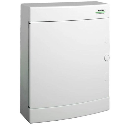 Cofret de distributie din plastic, Noark 101507 PNS 24W, montare aparenta, usa alba, IP40, 2 randuri, 2x12 module