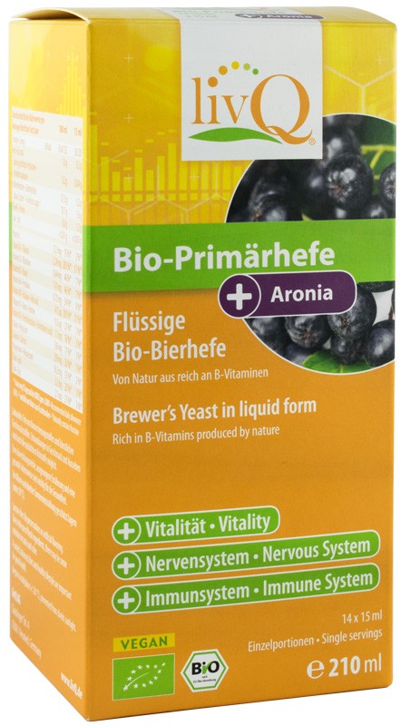 Oferte la Drojdie primara bio cu aronia, 210ml livQ