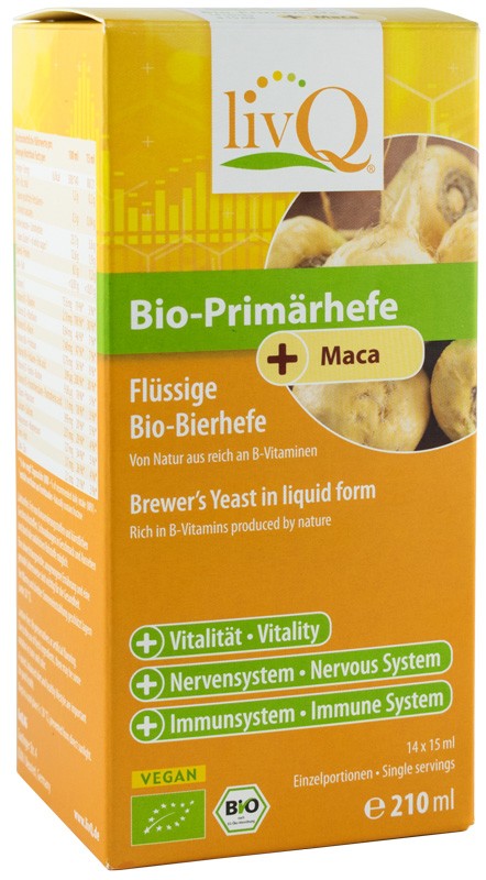 Oferte la Drojdie primara bio cu maca, 210ml livQ