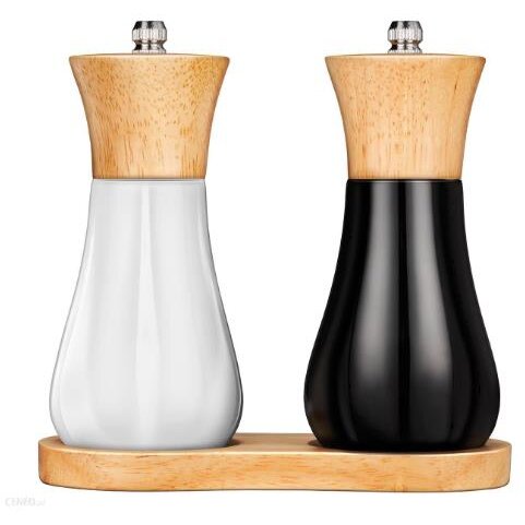 Oferte la Set Rasnite Sare si Piper SMP-9 cu Suport Inclus Alb/Negru
