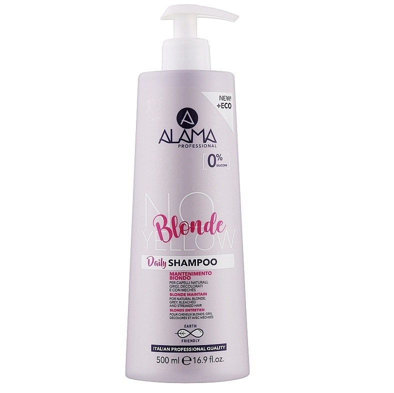Oferte la Sampon cu efect anti-ingalbenire, ALAMA NO YELLOW BLONDE uz zilnic, 500 ml (Gramaj: 500 ml)