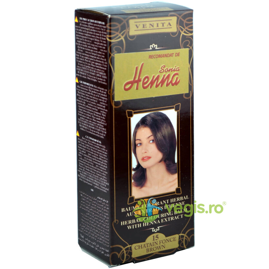 Oferte la Balsam Colorant pentru Par cu Henna Nr. 15 - Saten Inchis 75ml