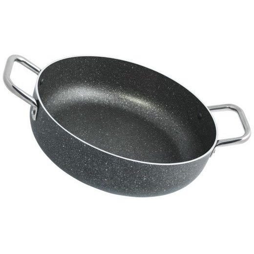Oferte la Tigaie antiaderenta inalta cu doua manere Granit Pepita 30 cm