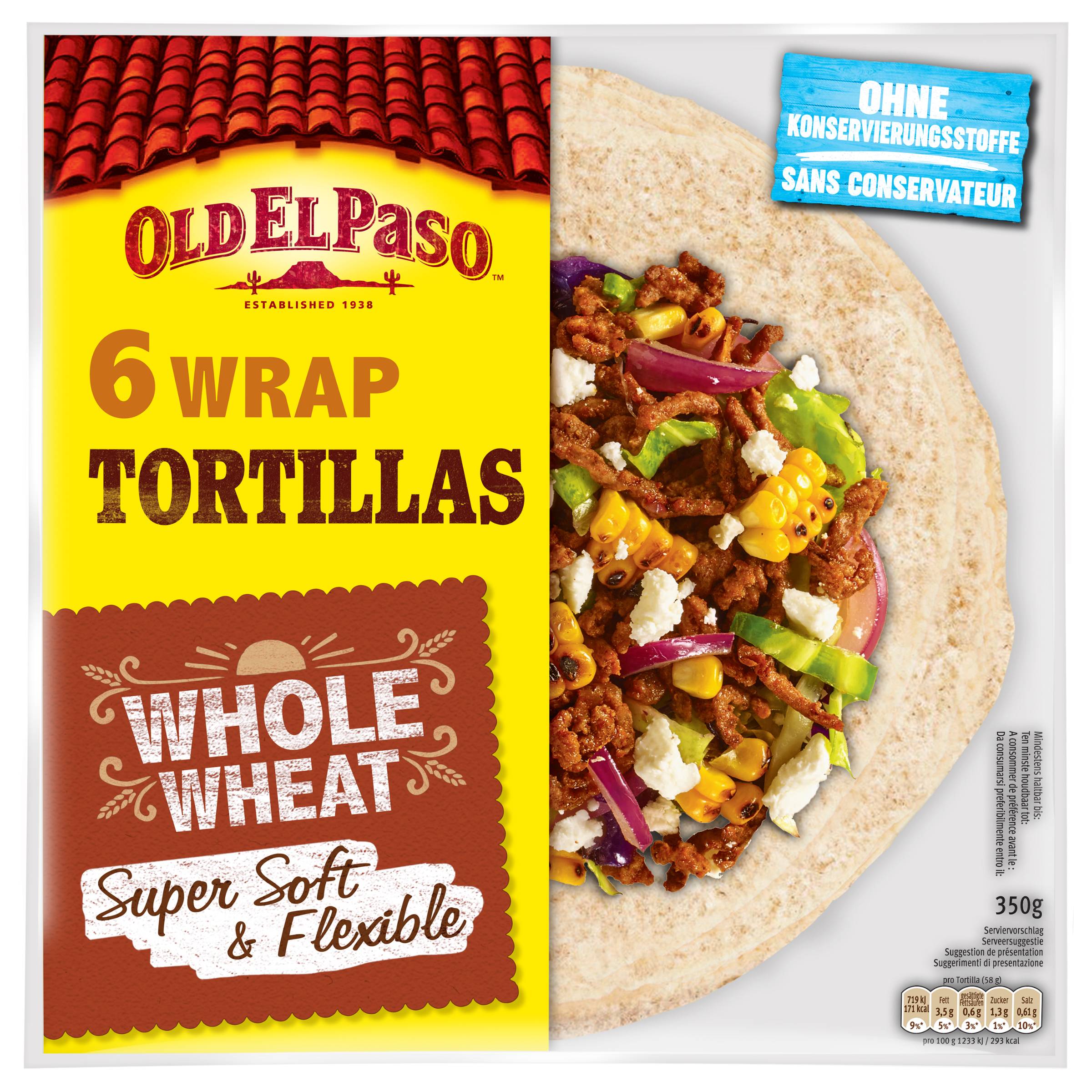 Oferte la Tortillas Faina Integrala Old El Paso 350g
