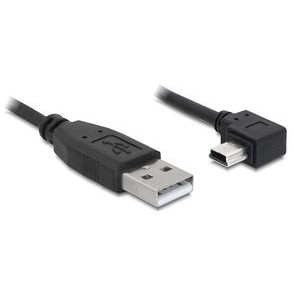 Oferte la Delock cable USB 2.0-A male > USB mini-B 5pin male angled 2m