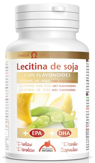 Oferte la Lecitina de soia cu flavonoide + EPA + DHA, 144g Dieteticos Intersa