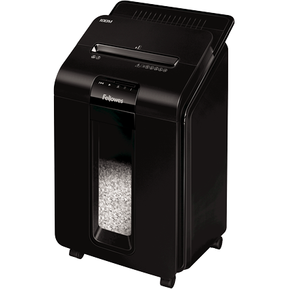 Oferte la Distrugator documente 4629201 AutoMax 100M Mini-Cut 4x10mm 	Auto-Reverse Negru