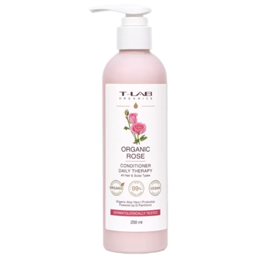 Oferte la Balsam hidratant si calmant T-LAB Organics, Organic Rose Daily Therapy, 250 ml