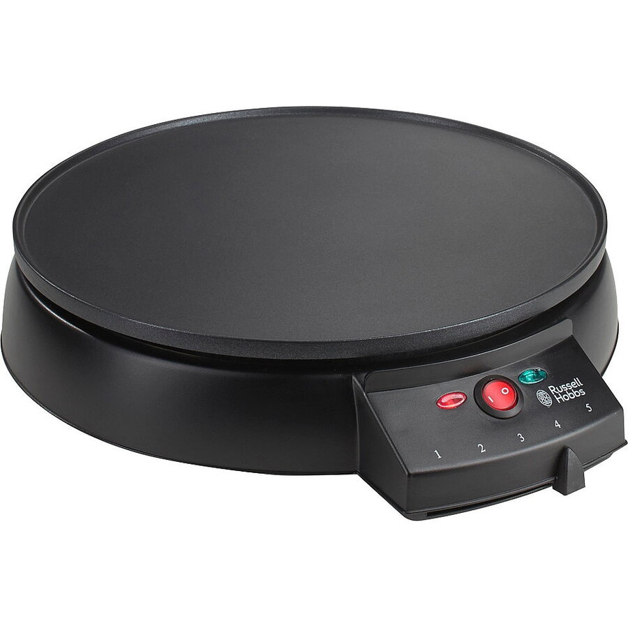 Oferte la Aparat pentru preparat clatite Russell Hobbs 20920-56 Fiesta, 1000W, 30 cm, Termostat, Invelis antiaderent, Negru