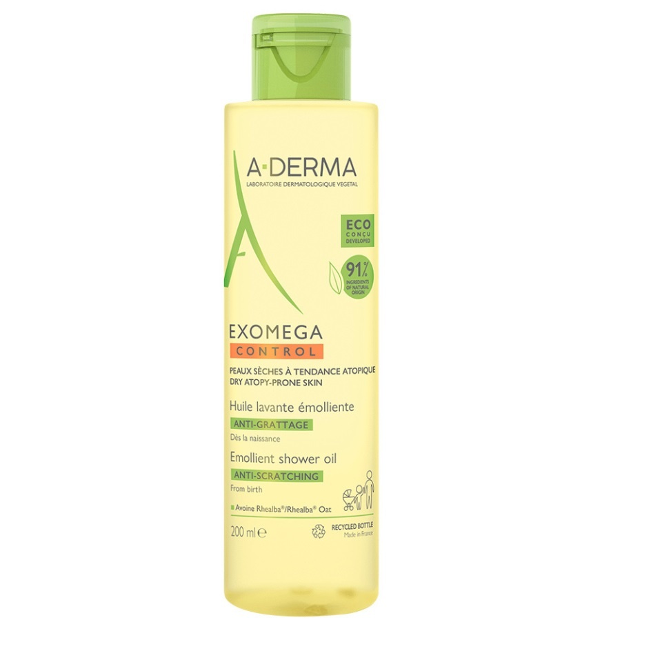 Oferte la Ulei de dus A-Derma Exomega Control pentru piele uscata si atopica (Concentratie: Ulei de baie, Gramaj: 200 ml)