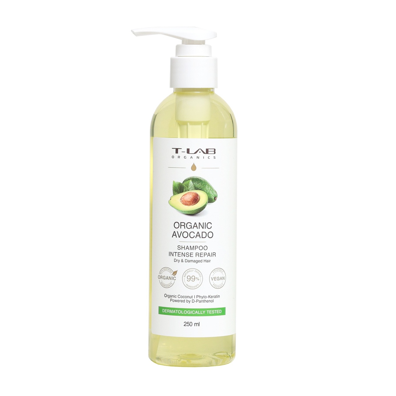 Oferte la Sampon natural de intarire si hidratare 99% pentru par uscat si deteriorat, T-LAB Organics, 250 ml