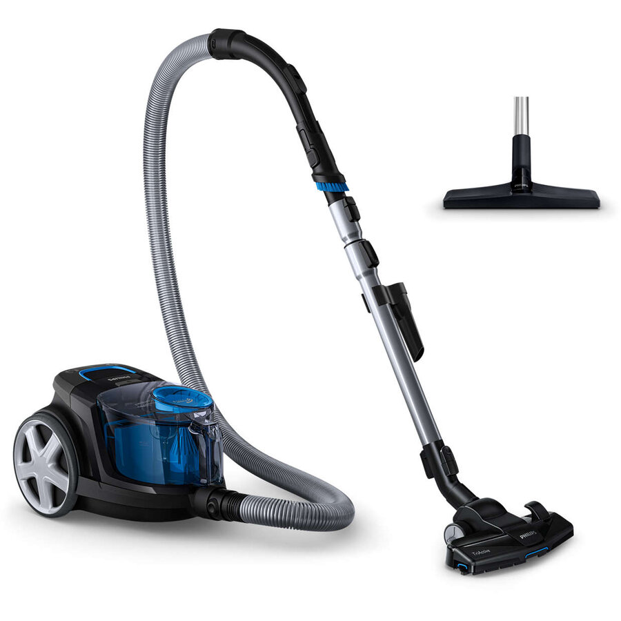 Oferte la Aspirator fara sac Philips PowerPro Compact FC9331/09, PowerCyclone 5, Perii TriActive, Parchet, Filtru Anti-Alergic ECARF, Negru