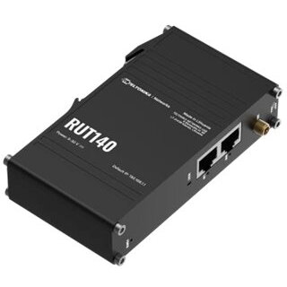 Router Industrial RUT140 2x RJ45 Conector 3 Pini Wi-Fi 4 Negru