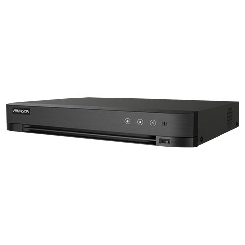 DVR 4 canale AcuSense Hikvision iDS-7204HUHI-M1-X, 5MP, recunoastere faciala, 1U