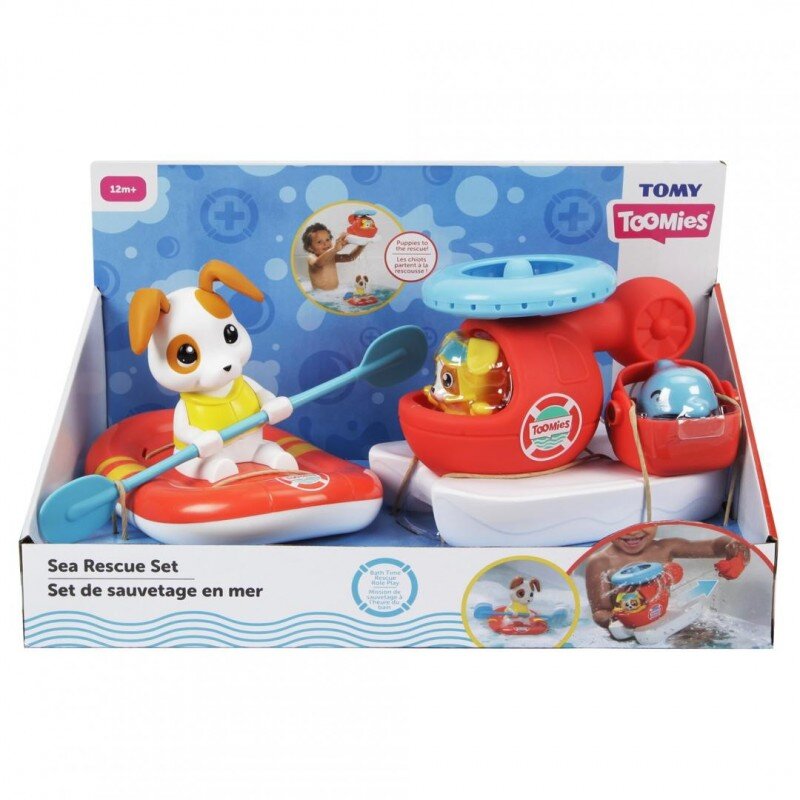 Oferte la Set Jucarii de Baie Elicopter de Salvare si Barca 12Luni+ Multicolor