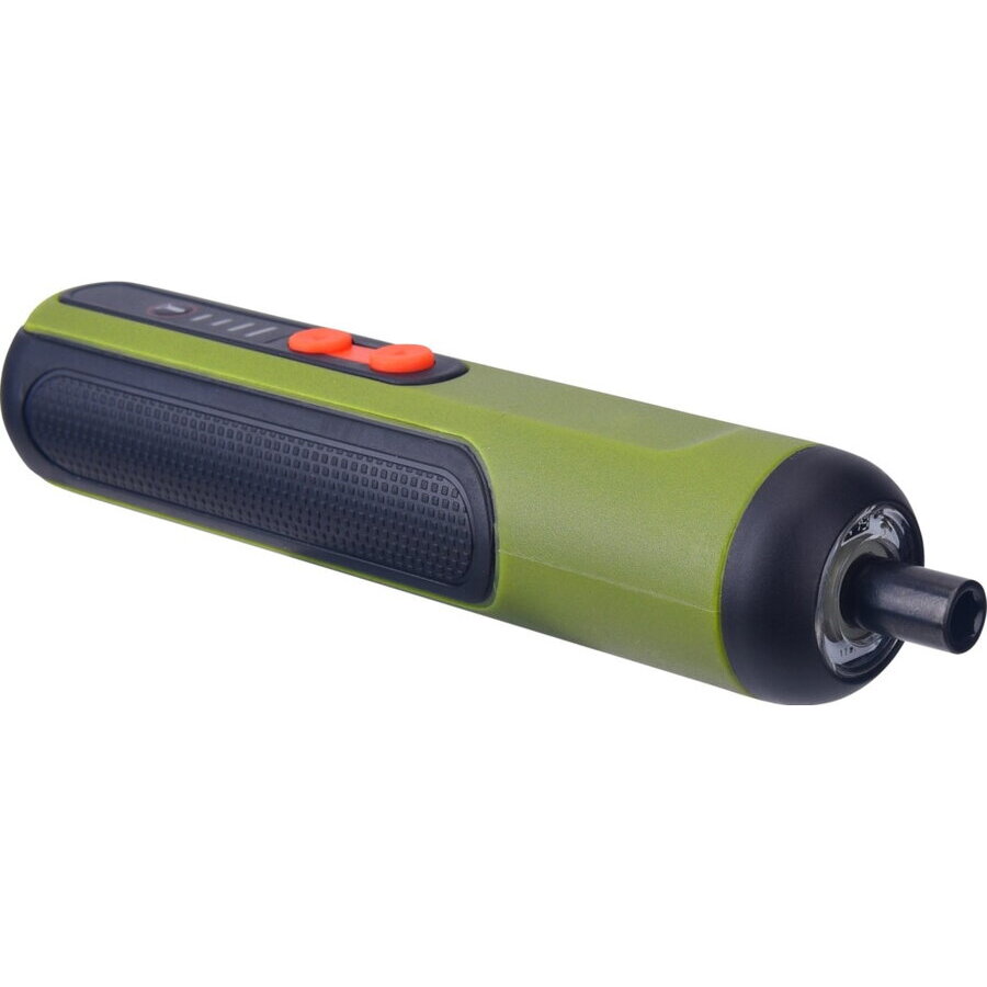 Oferte la Surubelnita Electrica SSA112 pe Acumulator Li-Ion 4V 250RPM 3.5Nm Cablu USB 25 Biti 25MM 2 x Prelungitor Biti Verde/Negru