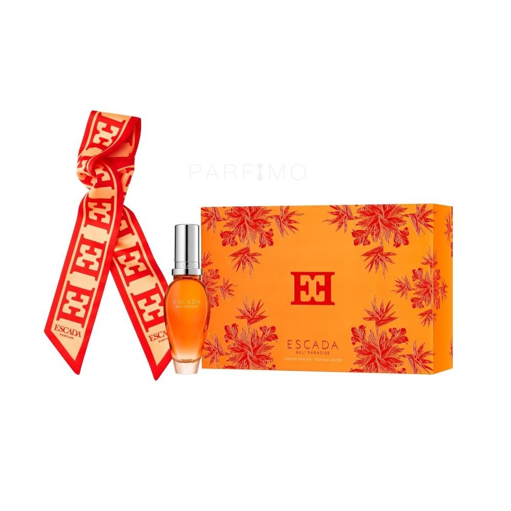 Oferte la Set cadou Escada Bali Paradise, Femei, Apa de toaleta, 30 ml + panglica decorativa