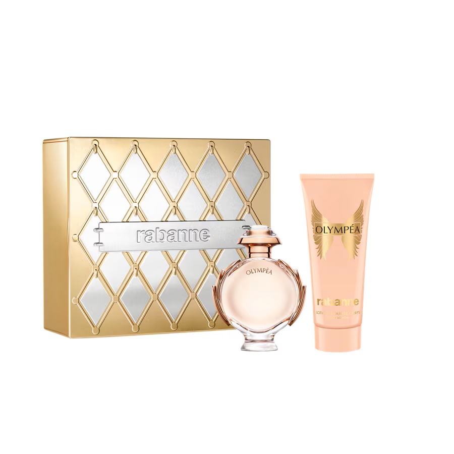 Oferte la Set Cadou Paco Rabanne Olympea, Apa de Parfum, 50 ml + Lotiune de corp, 100 ml