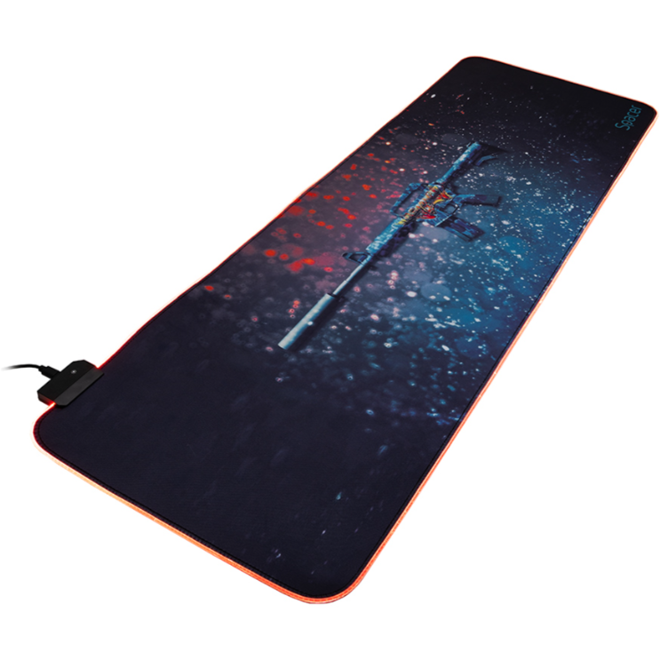 Oferte la Mousepad RGB Gaming Cauciuc Si Material Textil 900 x 300 x 3mm Negru