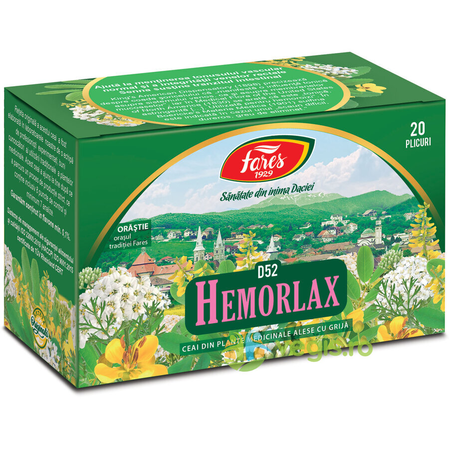 Oferte la Ceai Hemorlax (Antihemoroidal) 20dz