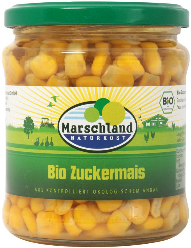 Oferte la Porumb dulce bio 330g / 220g Marschland Naturkost
