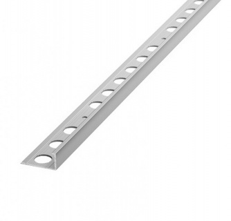 Profil terminatie din aluminiu argintiu  Proterminal  10 mm  PTAA10