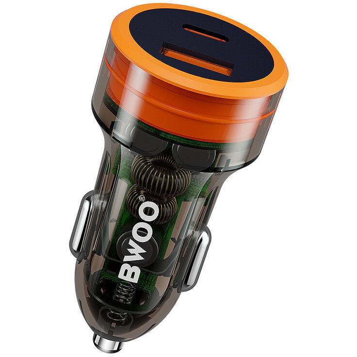 Oferte la Incarcator Auto 38W QC 18W + PD 20W Negru/Transparent