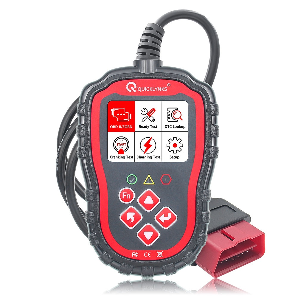 Oferte la Tester Auto Profesional OBD2 QUICKLYNKS T41, cu Cititor Coduri de Eroare, Diagnoza Motor si Scanare Completa a Sistemelor, Stergere erori, DTC, Vizualizare parametri