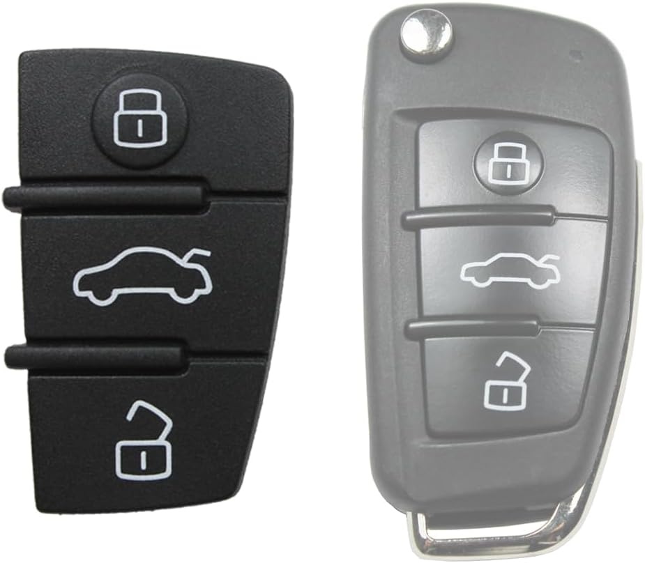 Oferte la Set Butoane Cauciuc Techstar pentru Cheie Audi A3, A4, A5, A6, A8, Q5, Q7 - cu 3 Butoane