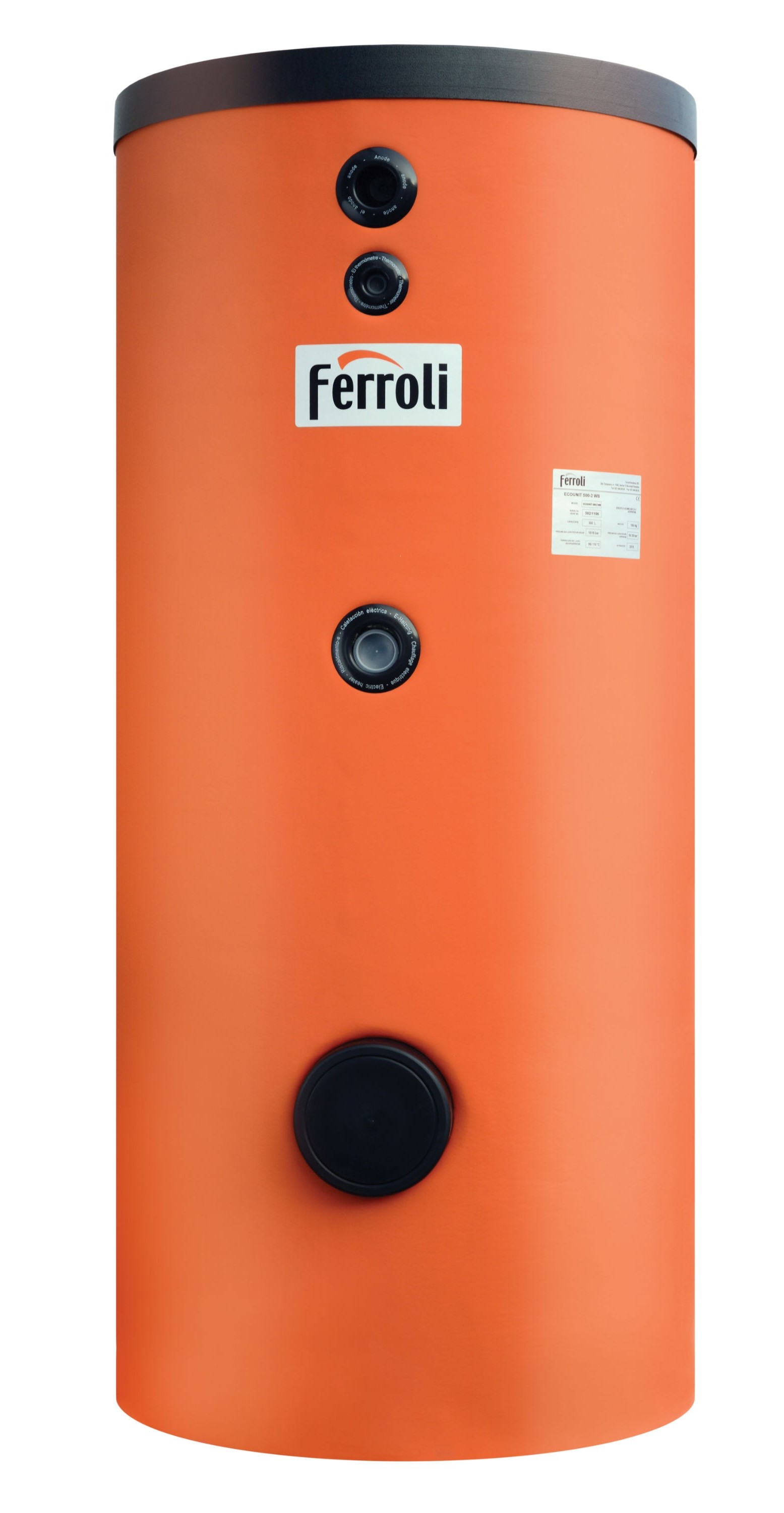 Boiler cu o serpentina Ferroli ECOUNIT 150-1WB 150 litri