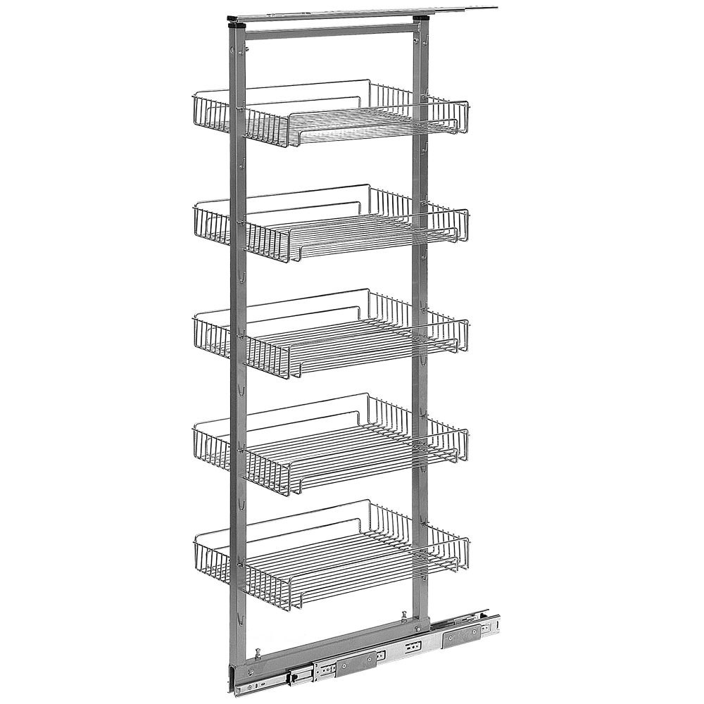 Oferte la Raft bucatarie cu 4 sertare, metal, crom, 1250 - 1400 mm