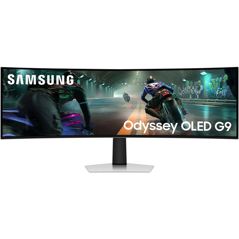 Oferte la Monitor OLED Gaming Curbat Odyssey G9 G91SD LS49DG910SUXEN 49 inch DQHD 0.03ms 144Hz White