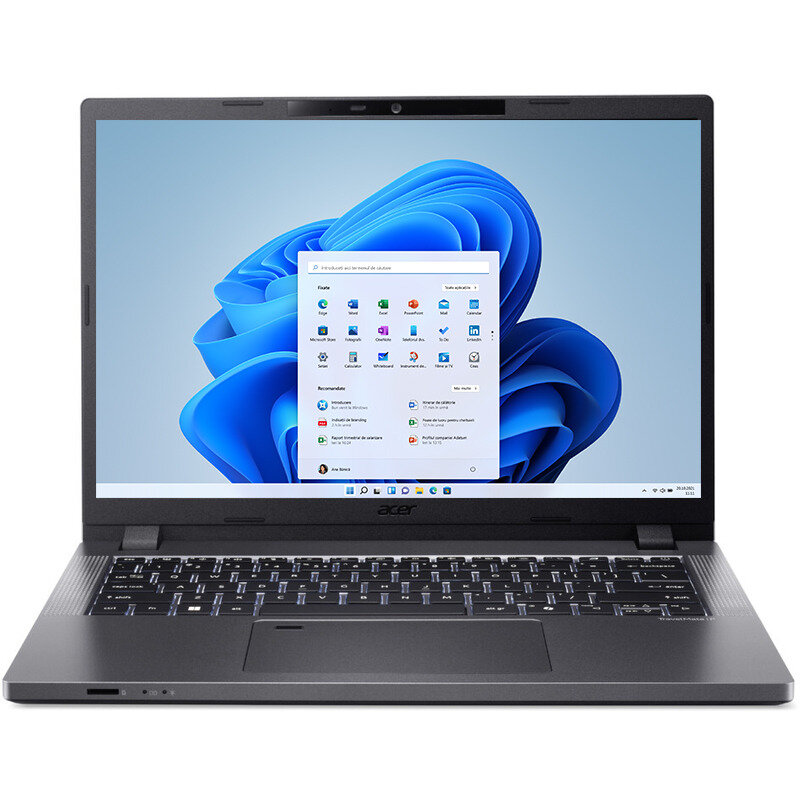 Oferte la Laptop TravelMate P2 TMP214-43 14 inch WUXGA AMD Ryzen 5 7530U 16GB DDR5 512GB SSD Windows 11 Pro Steel Gray