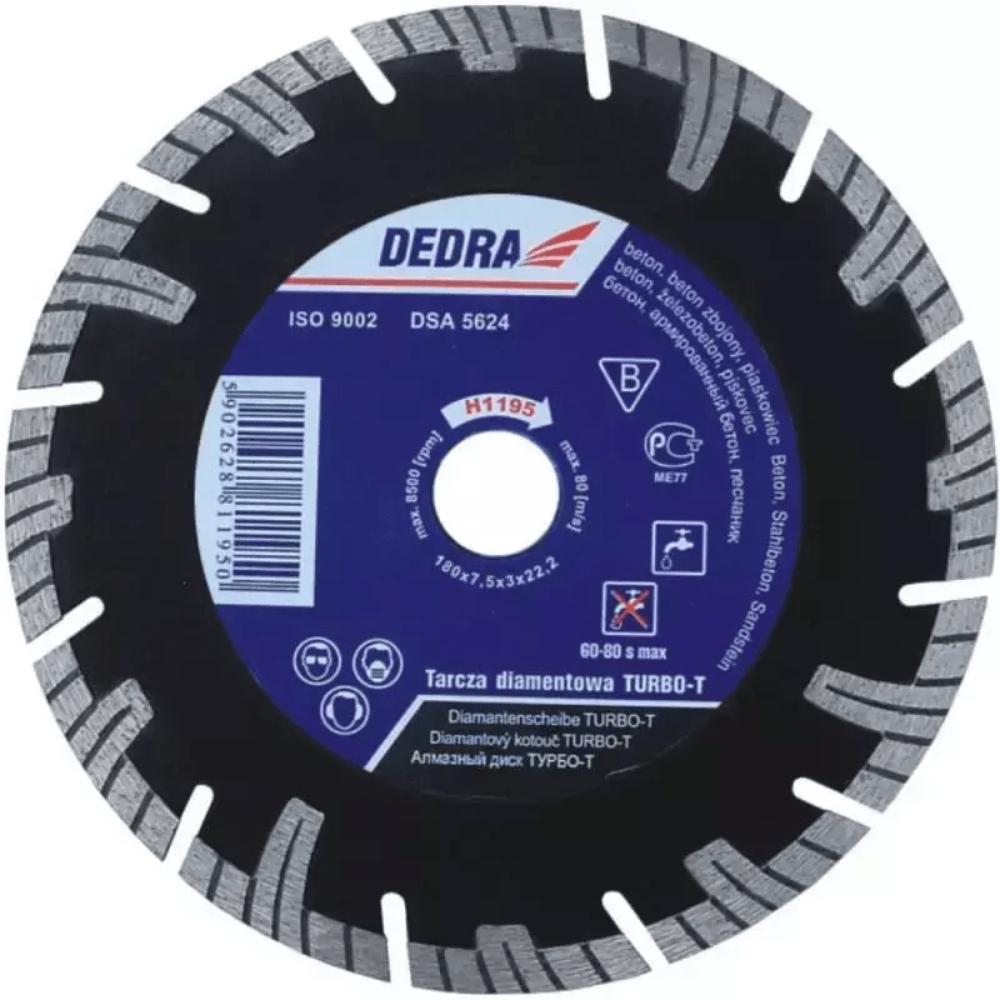Oferte la Disc diamantat segmentat Dedra, pentru beton, 300 x 25.4 mm
