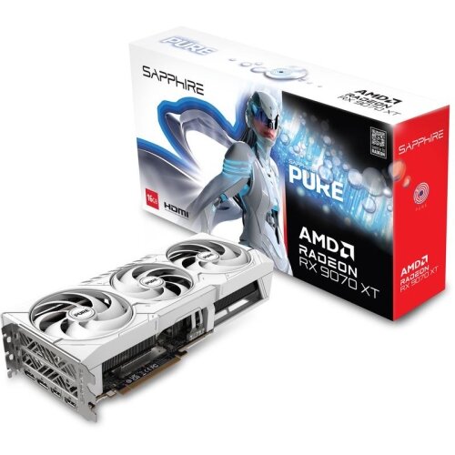 Placa Video Radeon RX 9070 XT PURE 16GB GDDR6 256-bit