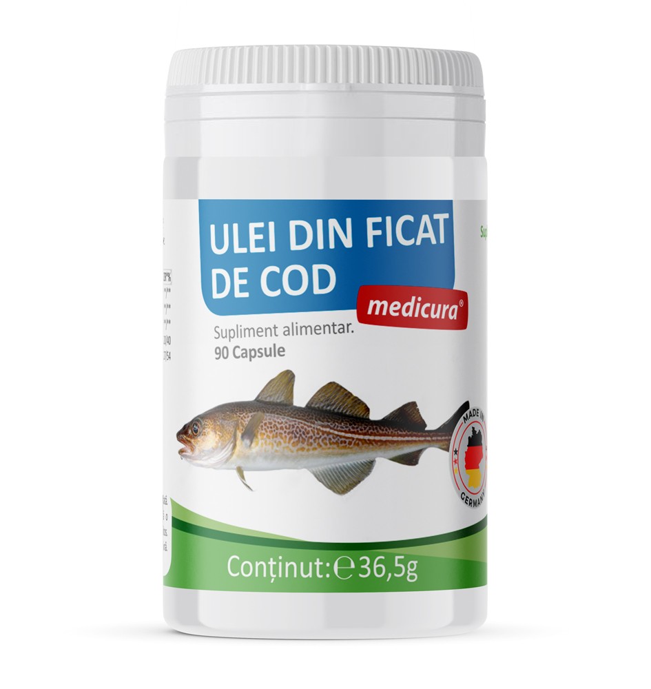 Oferte la Ulei din ficat de cod 90 capsule Medicura