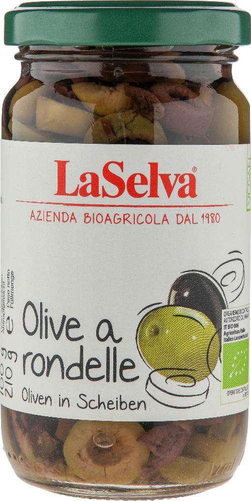Oferte la Masline verzi si kalamata bio taiate bucati, 210g LaSelva
