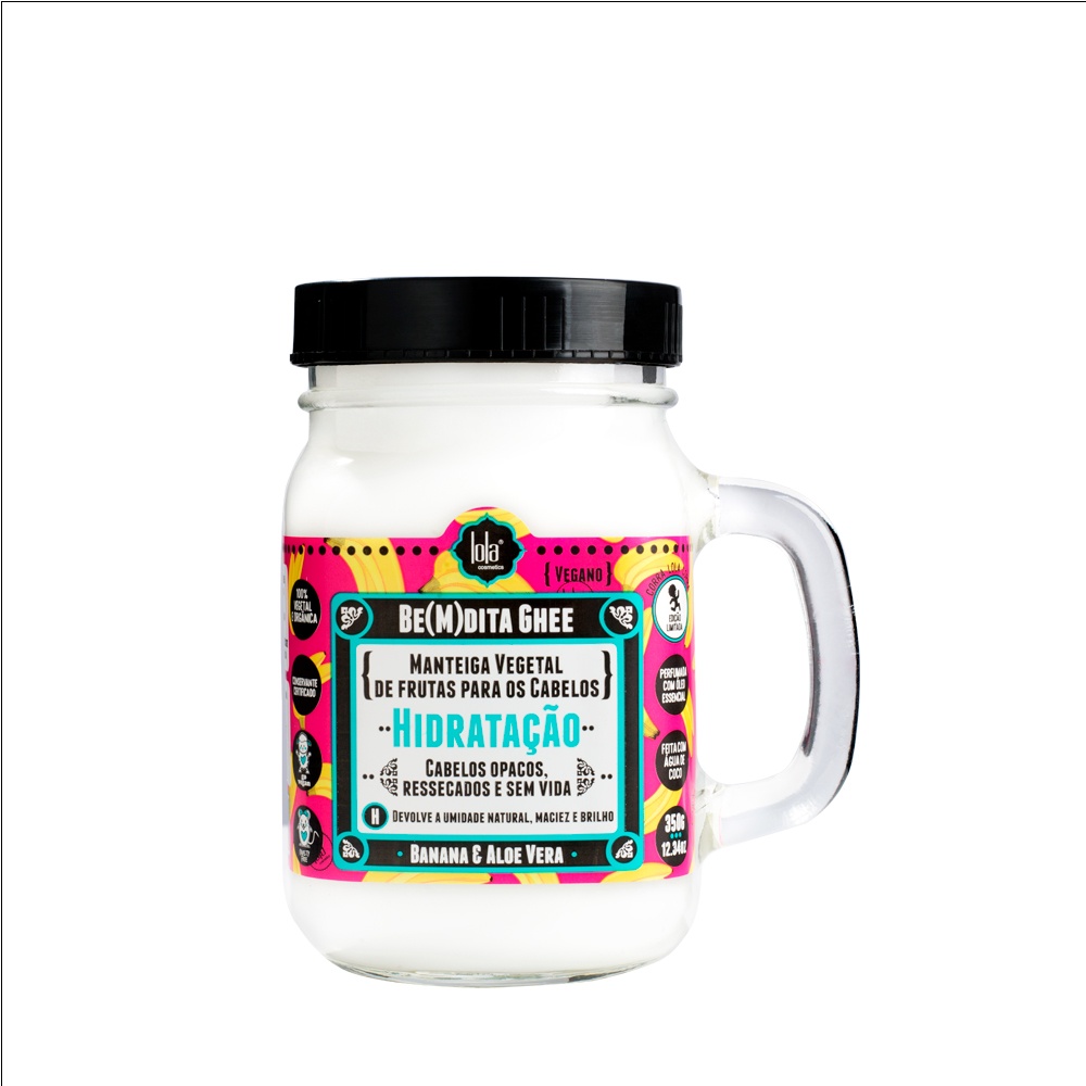 Oferte la Masca de par intens hidratant cu banane și aloe vera Bemdita Ghee Lola Cosmetics, 350 g (Gramaj: 350 g)