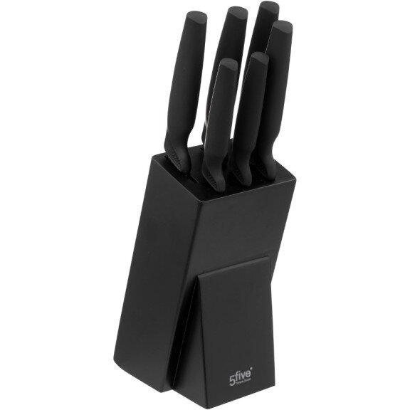 Set 6 Cutite 189698 cu Suport Negru