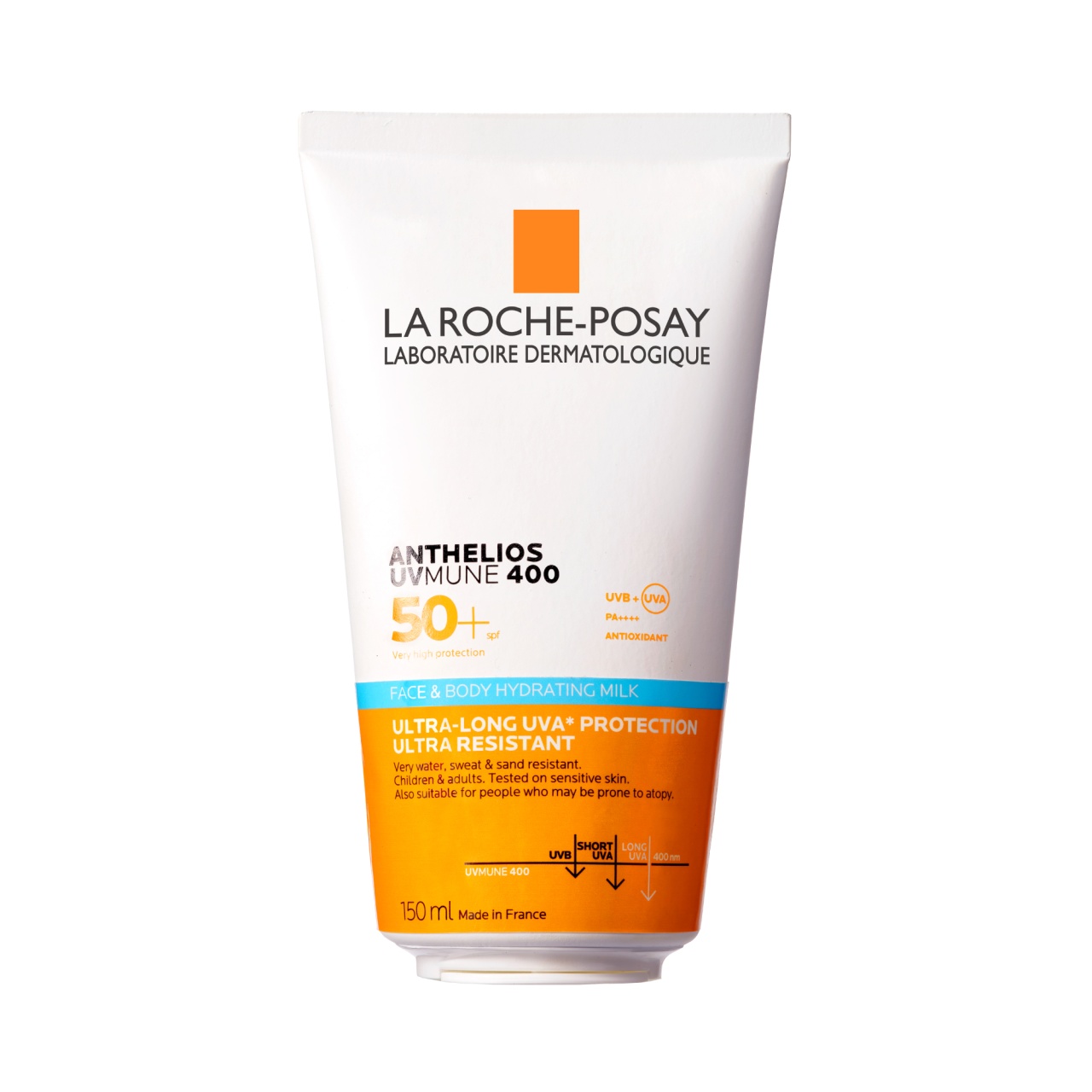 Oferte la Lapte hidratant pentru fata si corp cu SPF 50+ Anthelios UVMUNE 400 La Roche-Posay, 150 ml