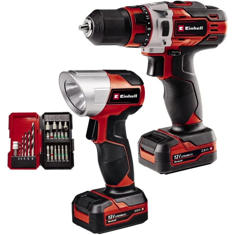 Oferte la Masina de Gaurit/Surubelnita fara Fir TE-CD 12/1 +22+CL 12V 2x Baterii Li-Ion 2Ah Negru/Rosu