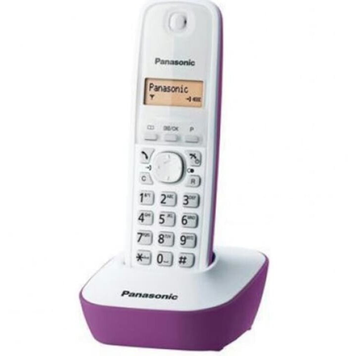 Telefon Fix Panasonic KX-TG1611FXF, Alb Violet