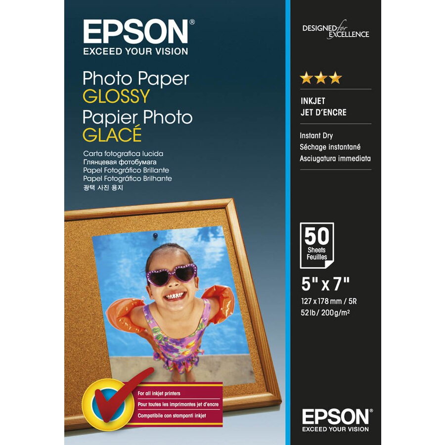 Oferte la Hartie foto Epson S042154, dimensiune 13x18cm, 50 coli, tip glossy