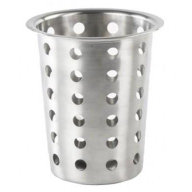 SUPORT USTENSILE INOX,D:11.5CM,H:14 CM