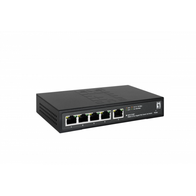 Oferte la Switch GES-2105P 5-Port Gigabit PoE Smart Lite Negru