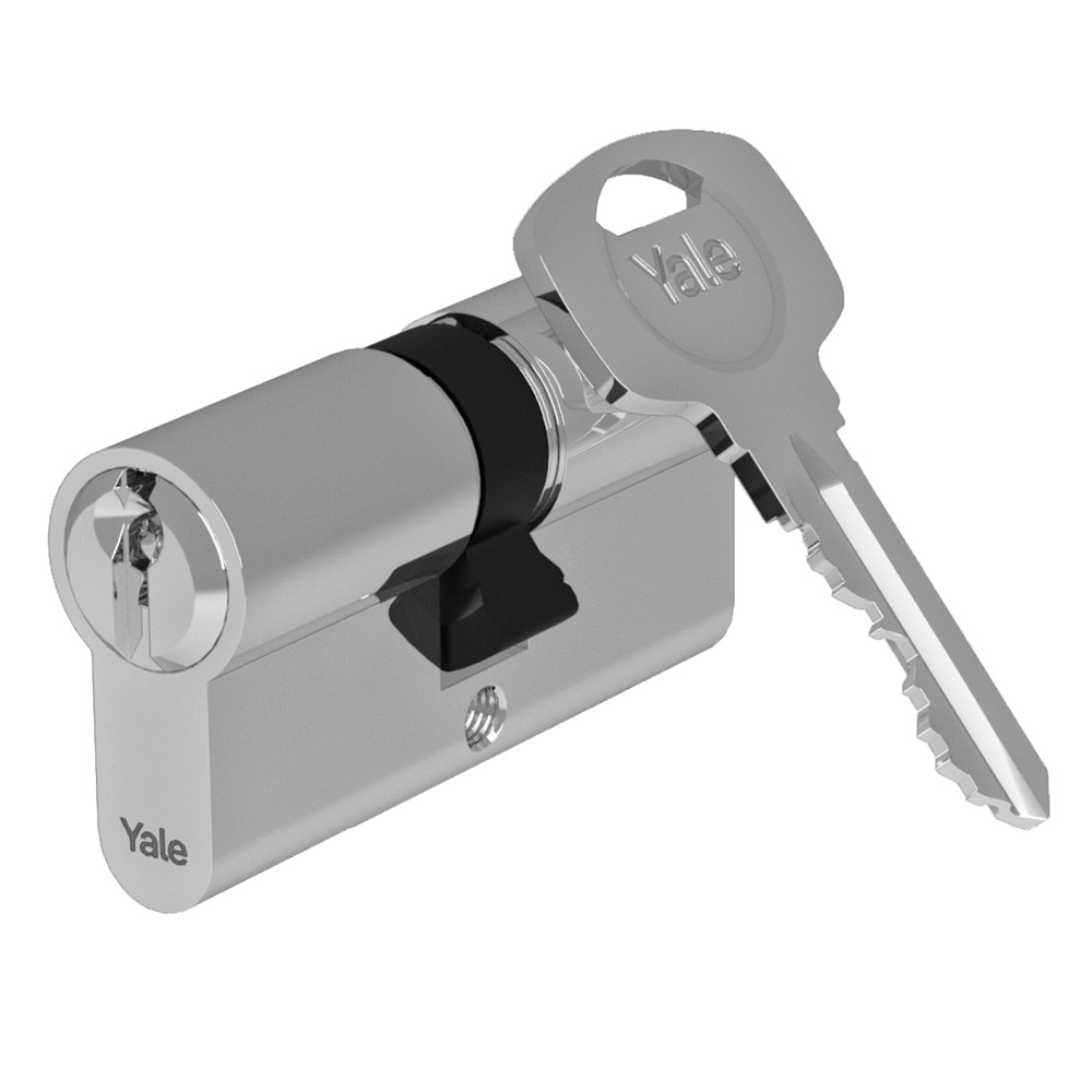 Cilindru siguranta Yale 600GM, alama, nichel satinat, 5 chei, 45 x 65 mm
