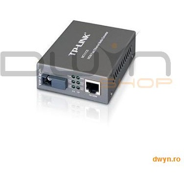 Oferte la Convertor RJ45 10/100M la fibra SC single-mode 100M, Full-duplex, Tx:1550nm, Rx:1310nm, pana la 20Km